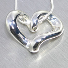 Load image into Gallery viewer, Puffy Heart Pendant, 925 Sterling Silver