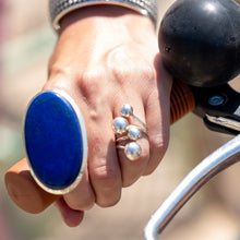 Cargar imagen en el visor de la galería, Multi ball silver ring
