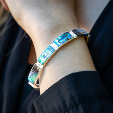 Load image into Gallery viewer, Paua Shell Bracelet, 925 Sterling Silver