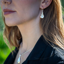 Load image into Gallery viewer, Classic Teardrop Mother of Pearl Earrings, 925 Sterling Silver