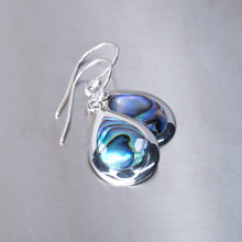 Load image into Gallery viewer, Paua Shell teardrop Earrings, 925 Sterling Silver