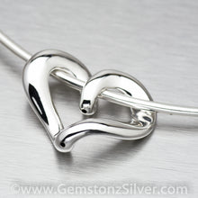 Load image into Gallery viewer, Puffy Heart Pendant, 925 Sterling Silver