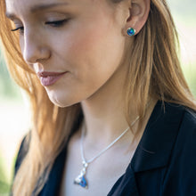 Load image into Gallery viewer, Abalone Whale Tail Necklace, 925 Sterling Silver
