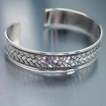 Load image into Gallery viewer, Wide Silver Bangle, 925 Sterling Silver