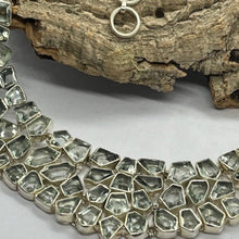 Cargar imagen en el visor de la galería, Fabulous Green Amethyst Multi Gem Necklace, 925 Sterling Silver.