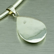 Load image into Gallery viewer, Turquoise Shell Teardrop Pendant. 92.5% sterling silver