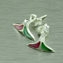 Load image into Gallery viewer, Mother of Pearl 'summa luvin' mermaid tail studs