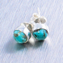 Load image into Gallery viewer, Gemstone studs - available in 10 different semi-precious stones - Gemstonz Silver