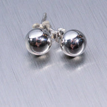 Load image into Gallery viewer, 5mm sterling silver ball studs