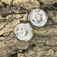 Load image into Gallery viewer, Abalone Sterling Silver, Chunky Stud Earrings