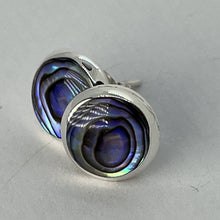 Load image into Gallery viewer, Abalone Sterling Silver, Chunky Stud Earrings