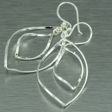 Load image into Gallery viewer, Double Hoop Silver Earrings