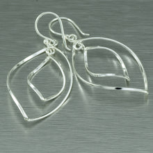 Load image into Gallery viewer, Double Hoop Silver Earrings