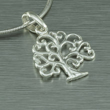 Load image into Gallery viewer, Small silver tree of life silver pendant