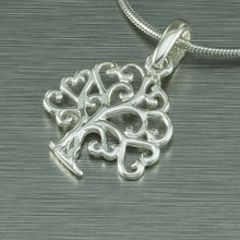 Load image into Gallery viewer, Small silver tree of life silver pendant