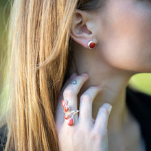 Load image into Gallery viewer, Sterling Silver Coral Plant ring