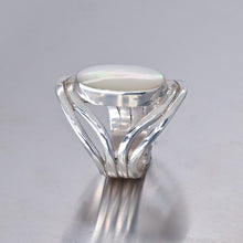 Load image into Gallery viewer, Mother-of-Pearl Sterling Silver Ring