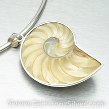 Load image into Gallery viewer, Large Nautilus Shell Pendant. 92.5% Sterling Silver - Gemstonz Silver