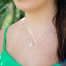 Load image into Gallery viewer, Monstera Leaf Sterling Silver Necklace