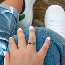 Load image into Gallery viewer, Silver Princess Crown Ring