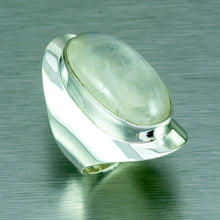 Load image into Gallery viewer, Large oval moonstone ring
