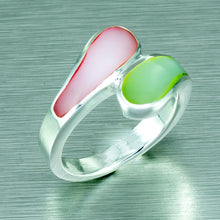 Load image into Gallery viewer, Pastel Mother-of-Pearl Ring, 925 Sterling Silver