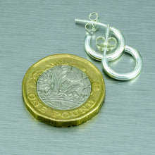 Load image into Gallery viewer, Tiny silver hoops