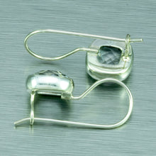 Load image into Gallery viewer, Rock Crystal Hook-in Earrings, 925 Sterling Silver