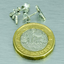 Load image into Gallery viewer, Tiny Dragonfly Stud Earrings. 925 Sterling Silver