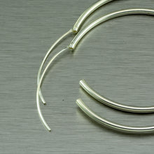 Load image into Gallery viewer, 40mm large sterling silver hoop earrings