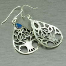 Load image into Gallery viewer, Tree of Life Labradorite earrings - Gemstonz Silver