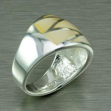 Load image into Gallery viewer, White Mother-of-Pearl Sterling Silver Ring