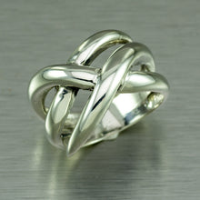 Load image into Gallery viewer, Silver Crossover Ring
