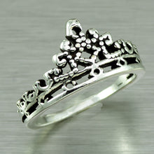 Load image into Gallery viewer, Sterling silver tiara ring.