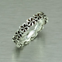 Load image into Gallery viewer, Frangipani flower silver ring