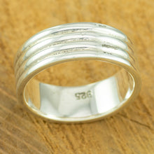 Load image into Gallery viewer, Men's Silver Banded Ring