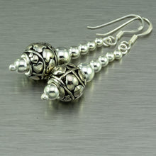 Load image into Gallery viewer, Thai hill tribe inspired earrings