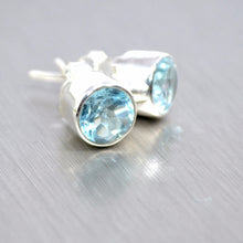 Load image into Gallery viewer, Gemstone studs - available in 10 different semi-precious stones - Gemstonz Silver