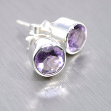 Load image into Gallery viewer, Gemstone studs - available in 10 different semi-precious stones - Gemstonz Silver