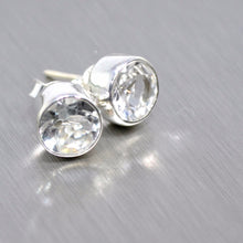 Load image into Gallery viewer, Gemstone studs - available in 10 different semi-precious stones - Gemstonz Silver