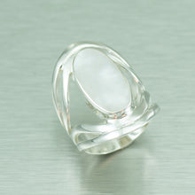 Load image into Gallery viewer, Mother-of-Pearl Sterling Silver Ring