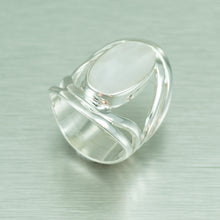 Load image into Gallery viewer, Mother-of-Pearl Sterling Silver Ring