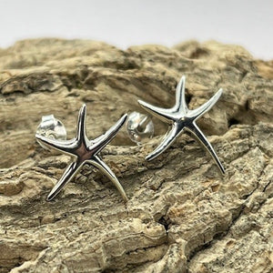 Starfish Stud Earrings, 925 Sterling Silver