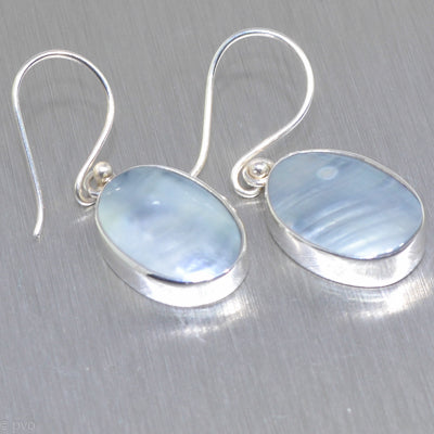 Nautilus silver earrings