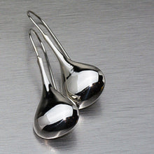 Load image into Gallery viewer, Silver Designer Inspired Teardrop Earrings - Gemstonz Silver