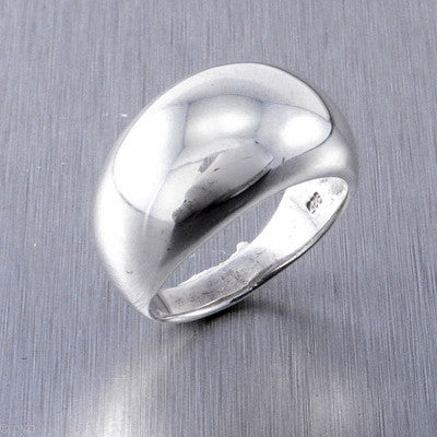 Silver small dome ring - Gemstonz Silver