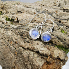 Load image into Gallery viewer, Lapis Lazuli Small Dangly Earrings, 925 Sterling Silver.