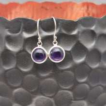 Load image into Gallery viewer, Lapis Lazuli Small Dangly Earrings, 925 Sterling Silver.