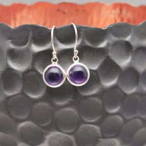 Lapis Lazuli Small Dangly Earrings, 925 Sterling Silver.