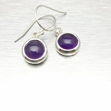 Load image into Gallery viewer, Lapis Lazuli Small Dangly Earrings, 925 Sterling Silver.